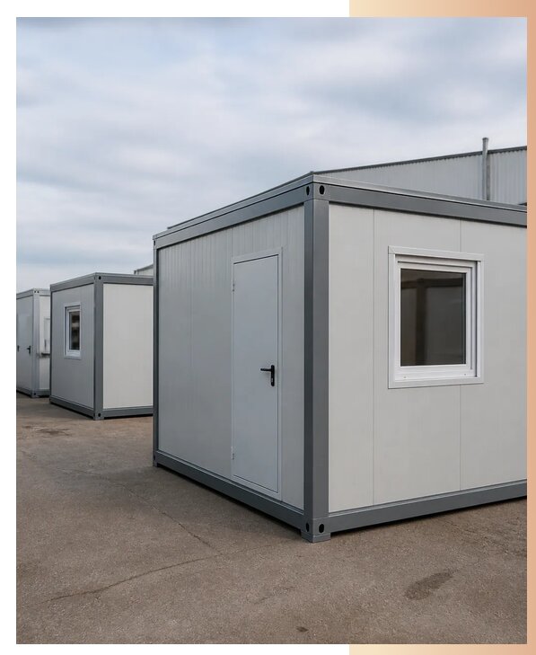 Блок контейнеры из сэндвич панелей в Юрге по цене от 128352 р. | БытовкаПрофи-Юрг